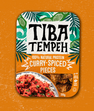 Load image into Gallery viewer, Tiba Tempeh Curry-Spiced Pieces 200g
